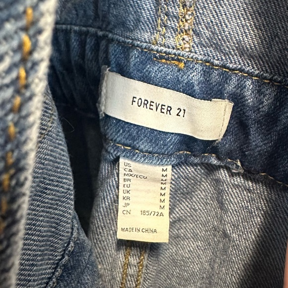 Forever 21 Jean Overalls size M - Picture 4 of 4